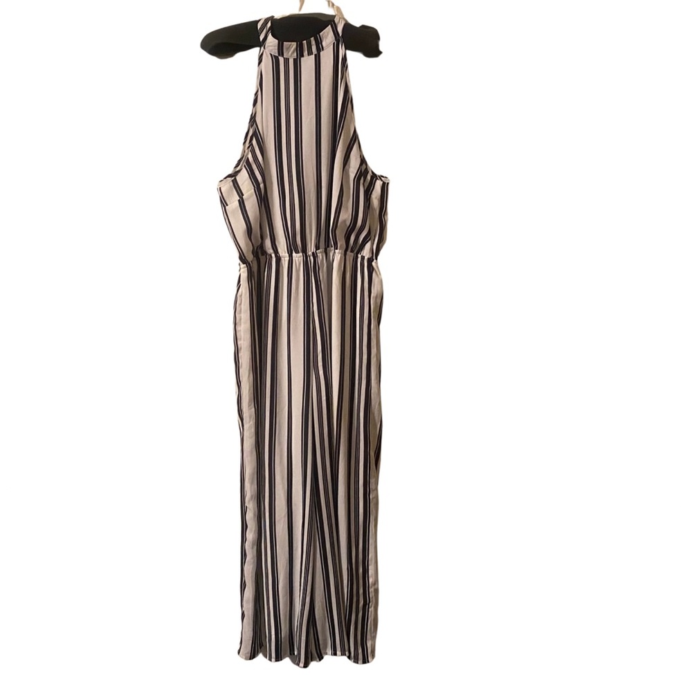 Black & White halter pants jumpsuit